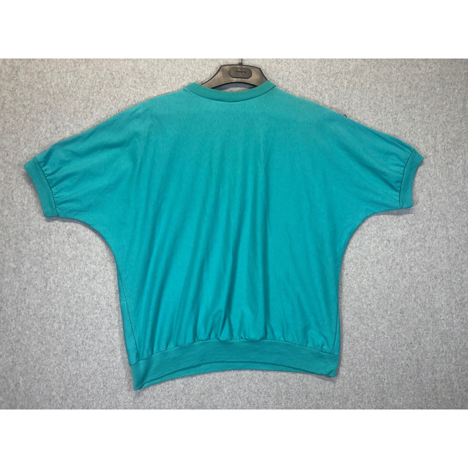 Vintage Southwest Fashions Turquoise Fringe Studded Western Top 80s 90s Made USA