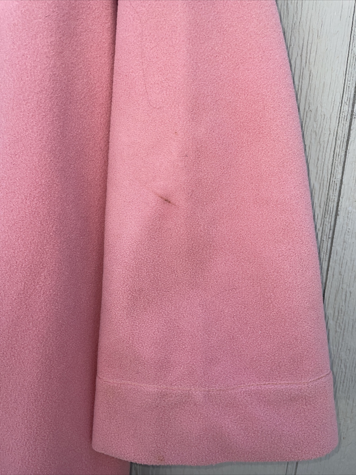 VTG Vanity Fair pink fleece Embroidered Zip Robe Lounger USA Dacron Polyester M