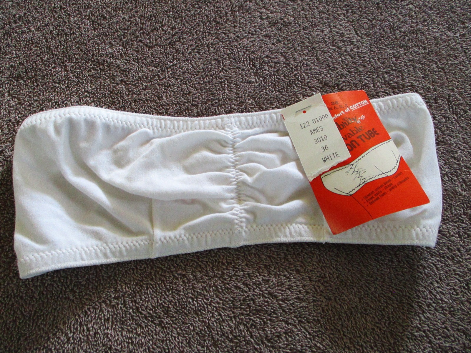 Vintage Celebrity by Lovable Co. Cotton Tube Strapless 36 A, B, C Bra – NEW