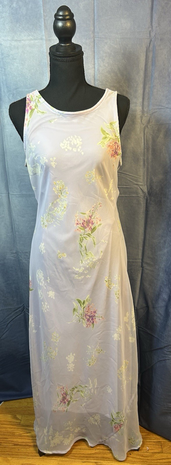 MyMichelle Women’s Purple Floral VTG 90s Dress Size 13/14