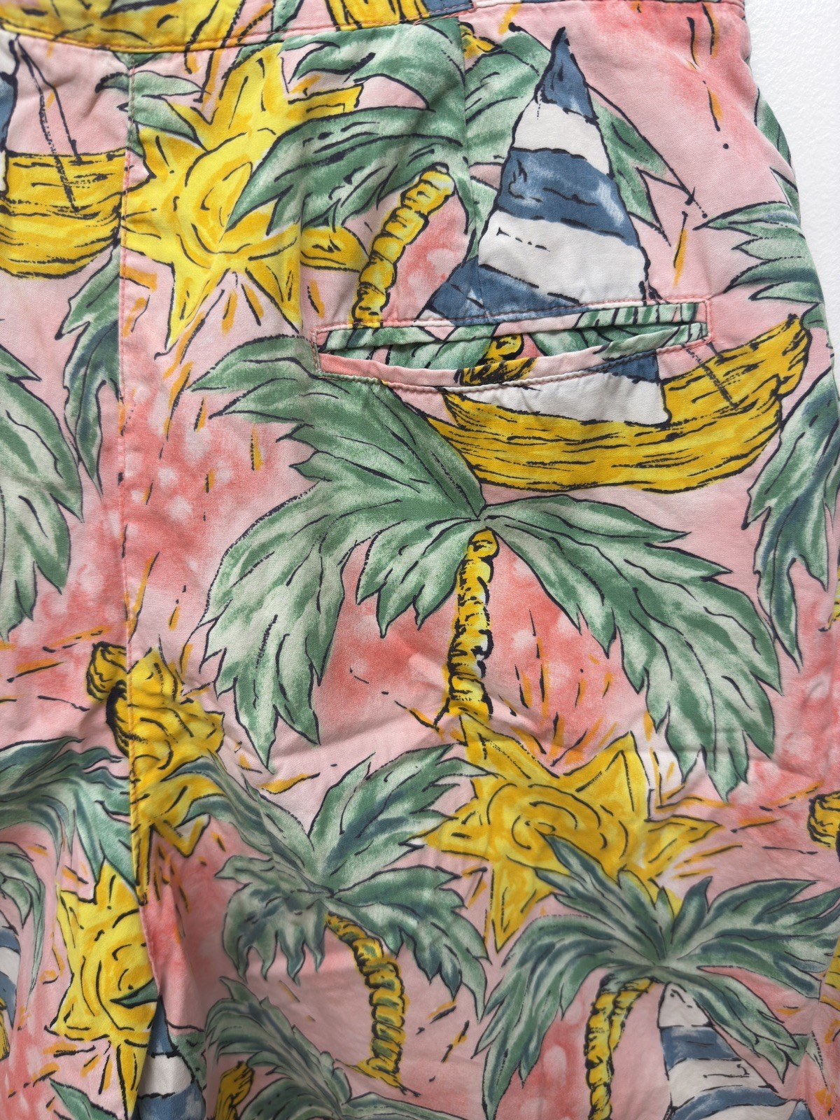 Breeches VTG 80s Size 14 Made In USA Palm Tree Mom Shorts 6 Inch Inseam #48