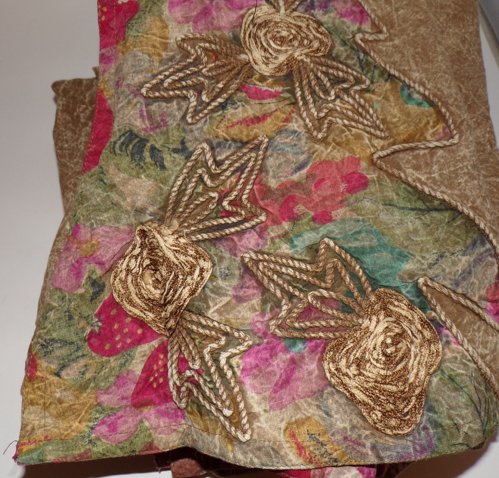 Vintage Embellished Tunic & Harem Shalwar Pants Stone washed Boho Hippy OS