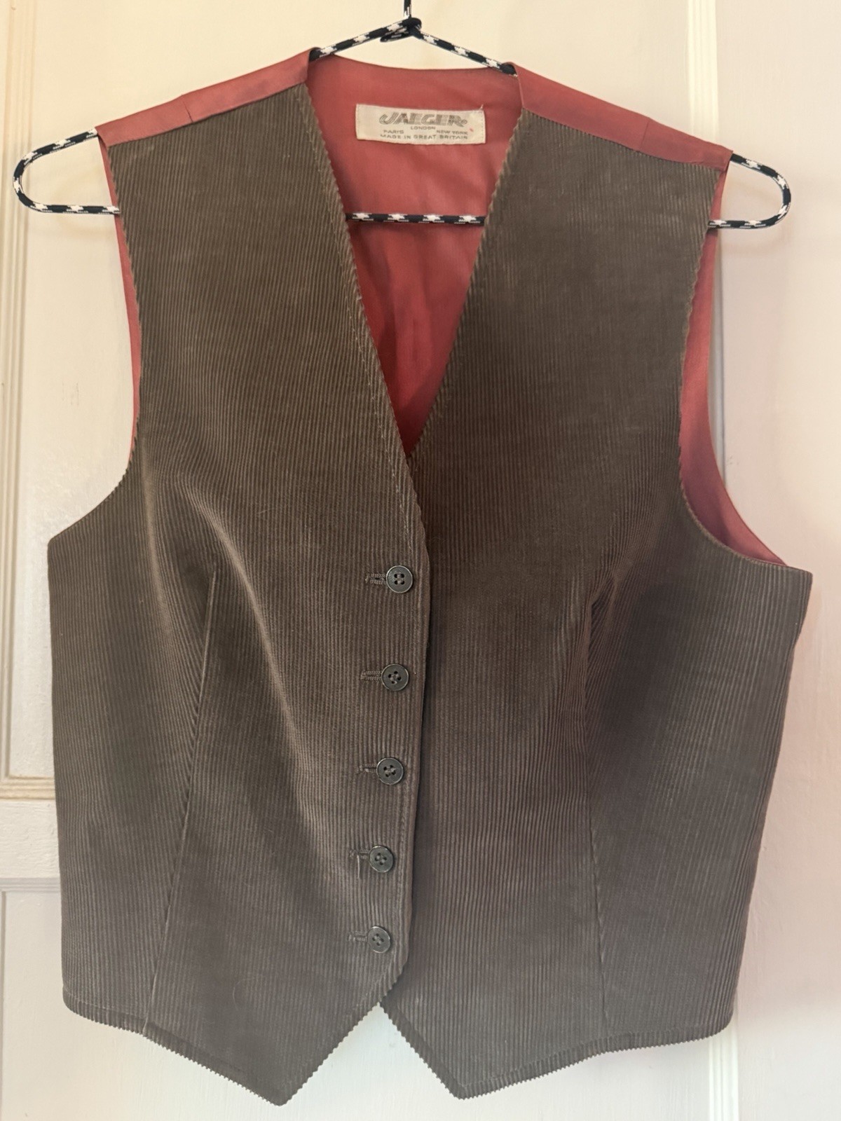 Jaeger Brown Corduroy Vintage Women’s Vest