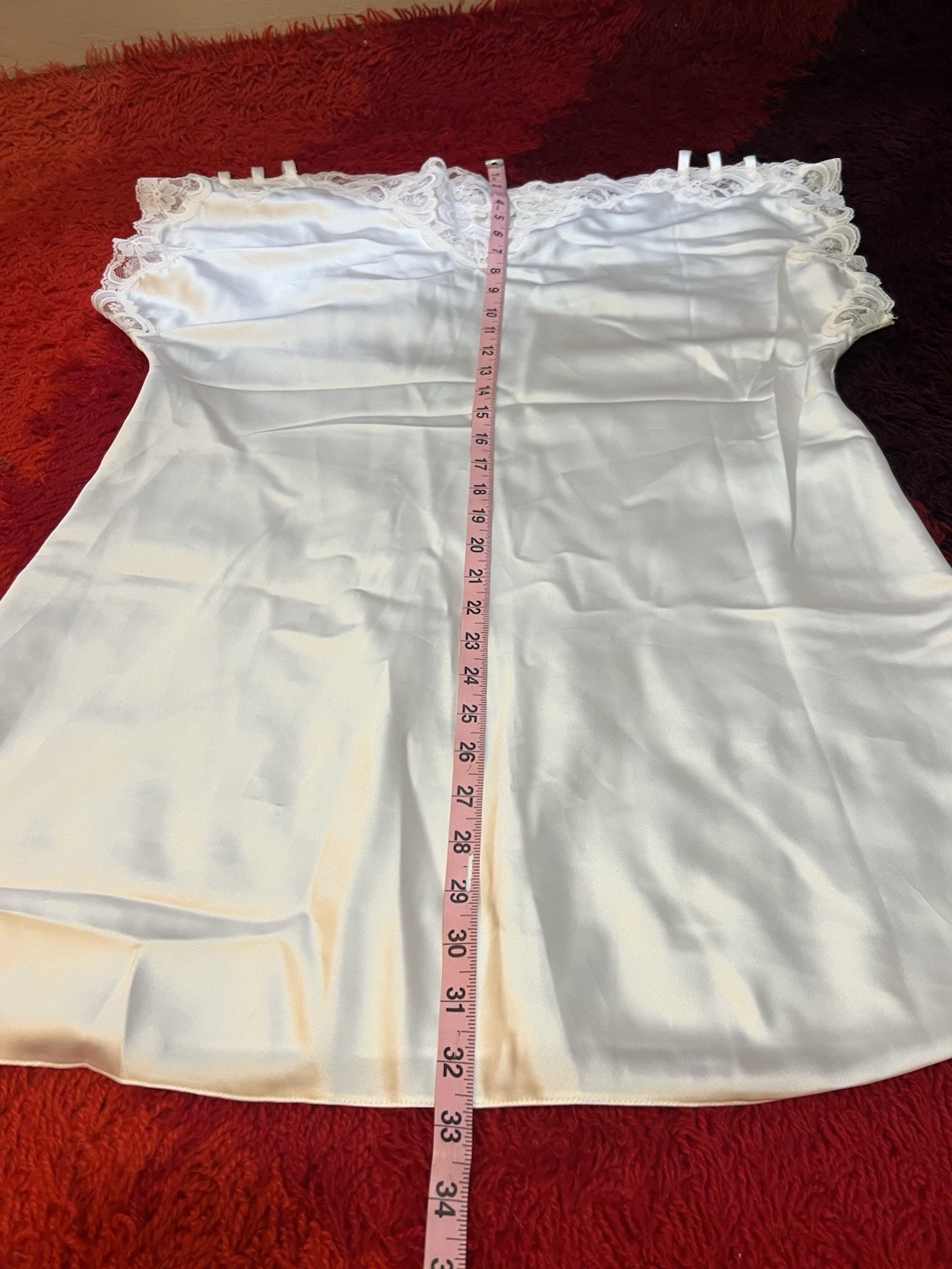 Vtg Satin Tom Bezduda Barad Farr West Style Dress Gown Shiny White Medium USA