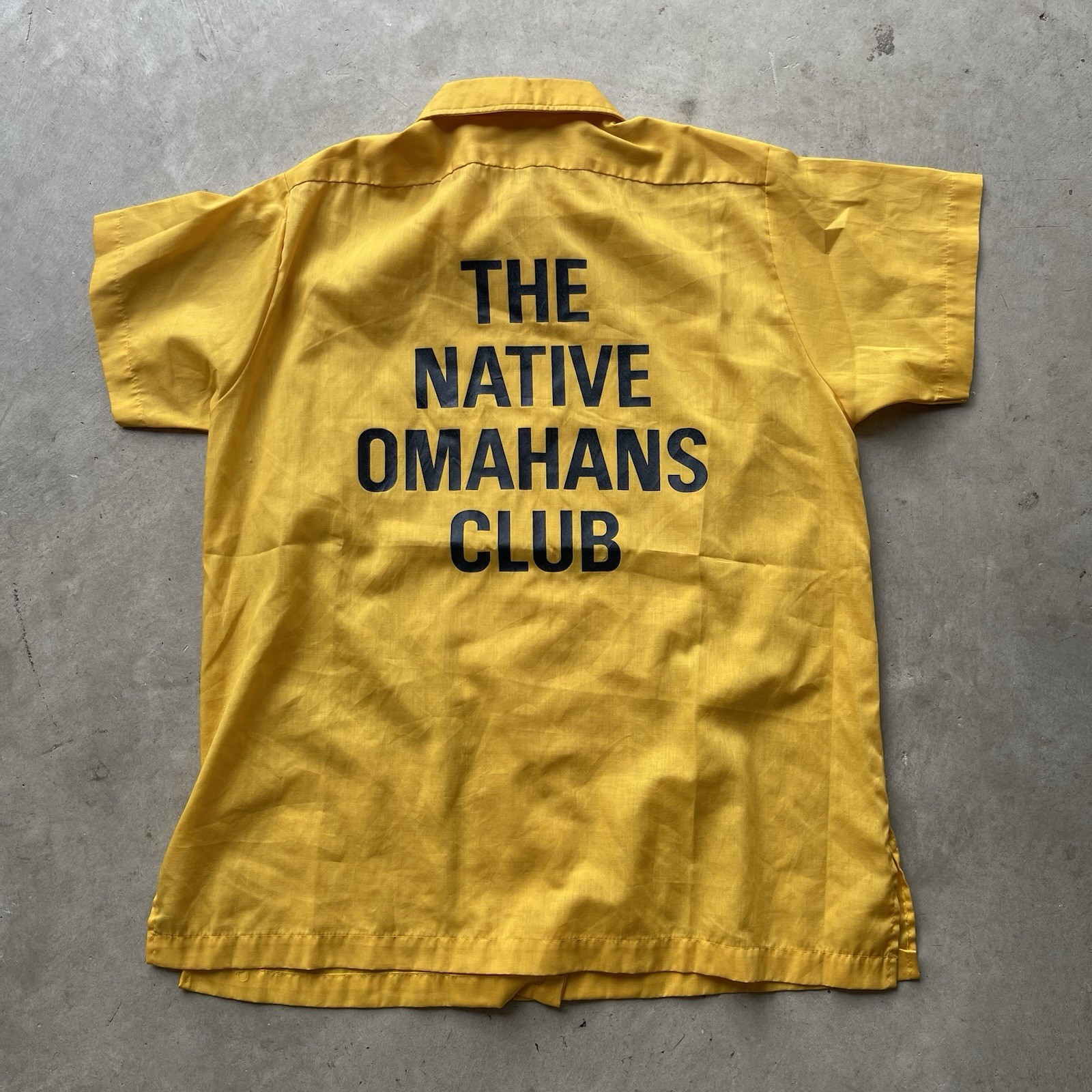 Vintage Native Omahans Club Bowling Shirt Women’s 70s Hilton USA Made Back Print