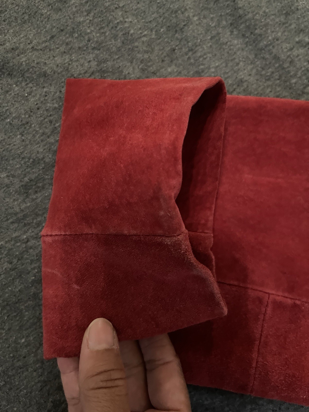 VTG Alfani Red Suede Leather Jacket Women In XL Pls. Read & See Photos