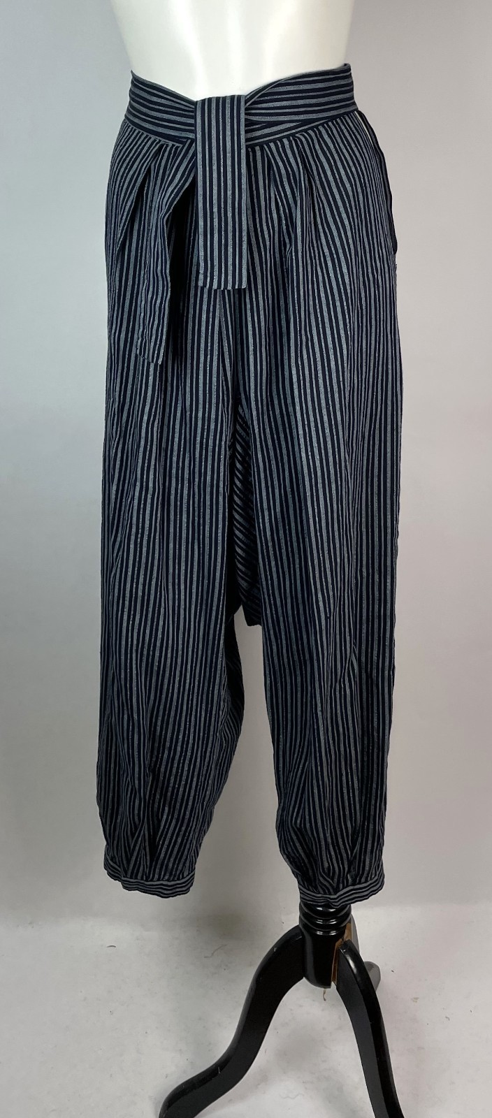 VTG Japanese Pants Top Set Outfit Striped Kimono Sleeve OOAK ONE SIZE