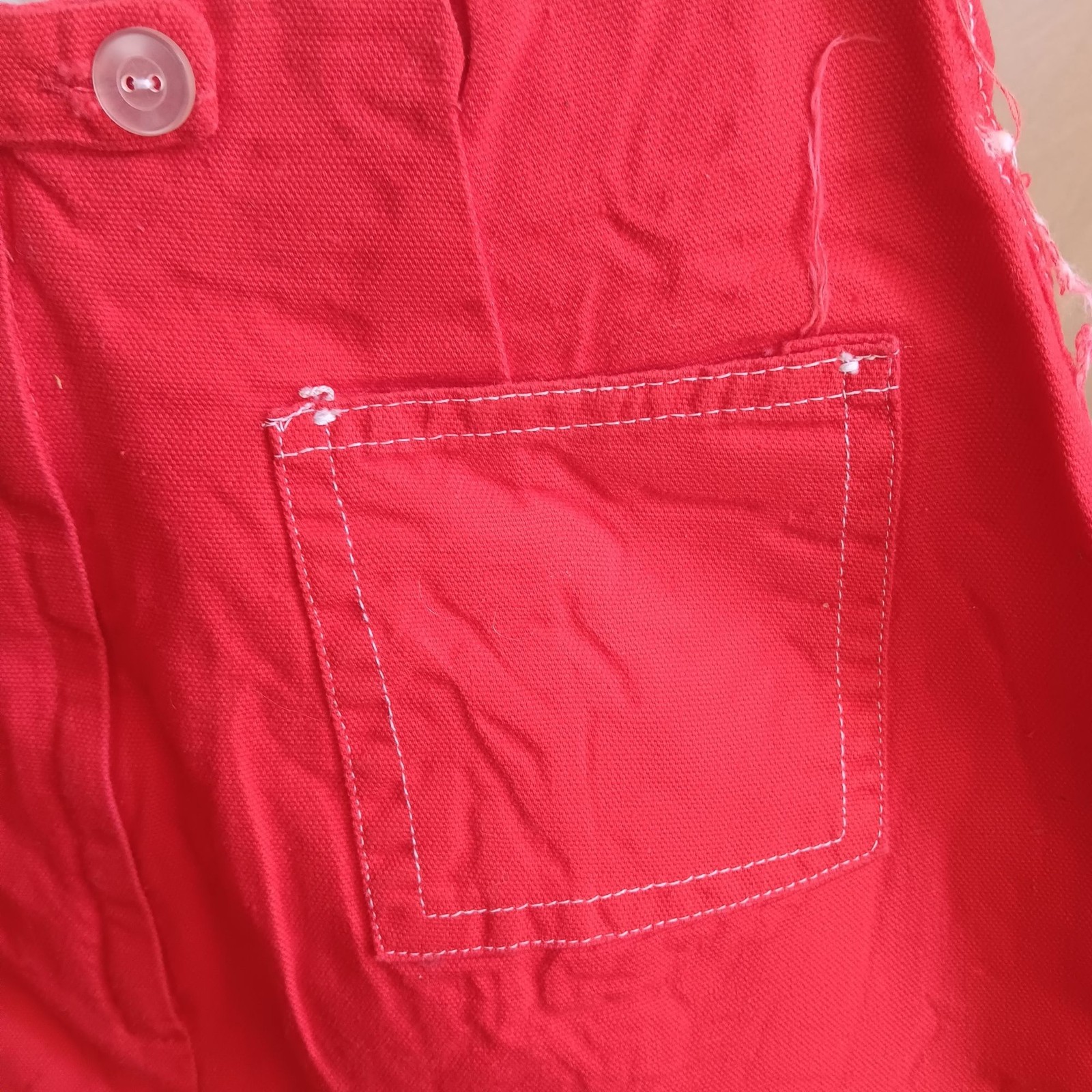True Vintage 1950’s Farm Gym Shorts 24″ RED ROCKABILLY High Waisted