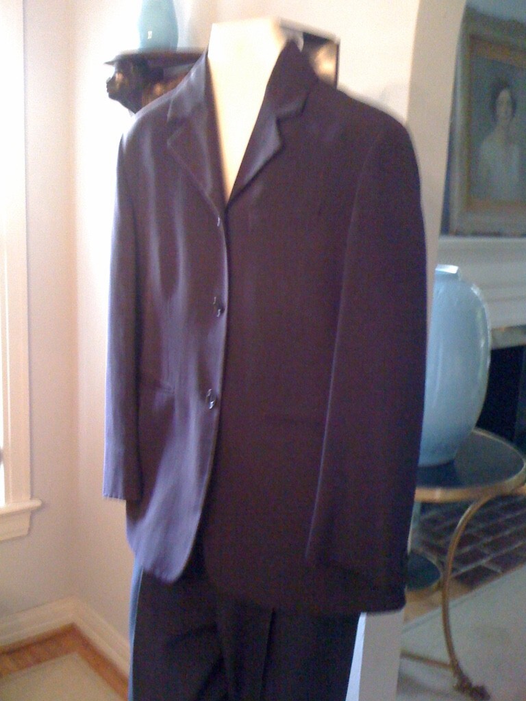 Vintage romeo gigli purple single breasted womens blazer