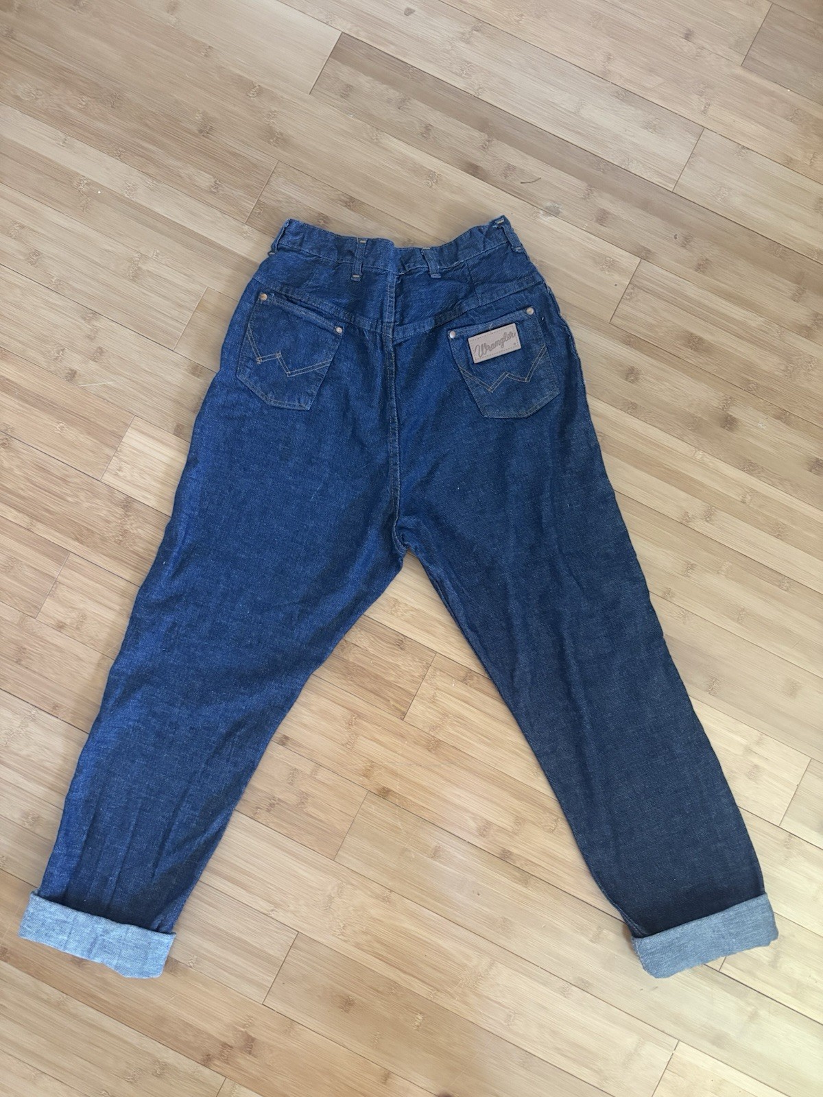 VTG 50s/60s Denim Wrangler Jeans Misses Size 18 Waist 30”