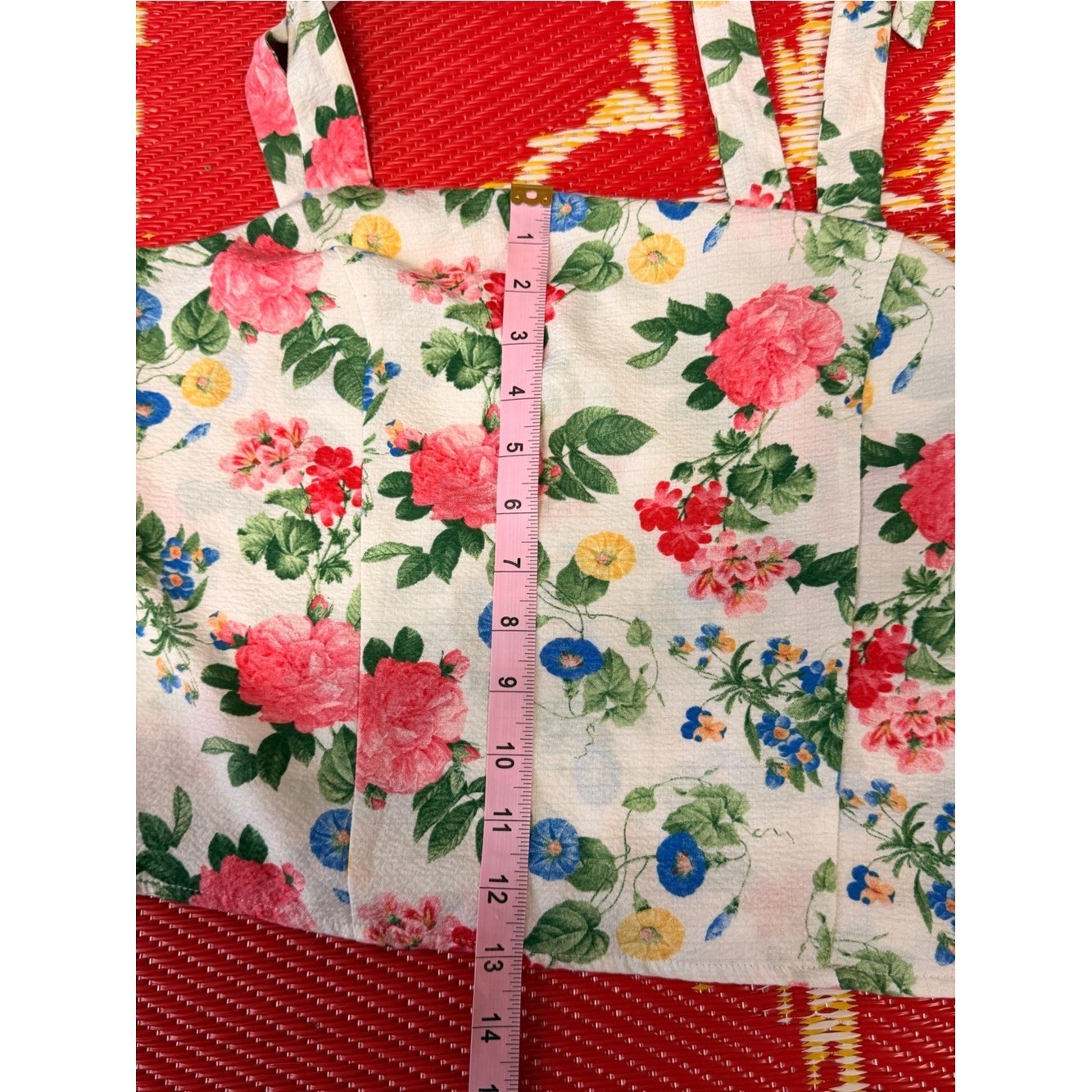 Old Navy Camisole Floral Tie-Shoulder Sleeveless Top Sz L-Summer