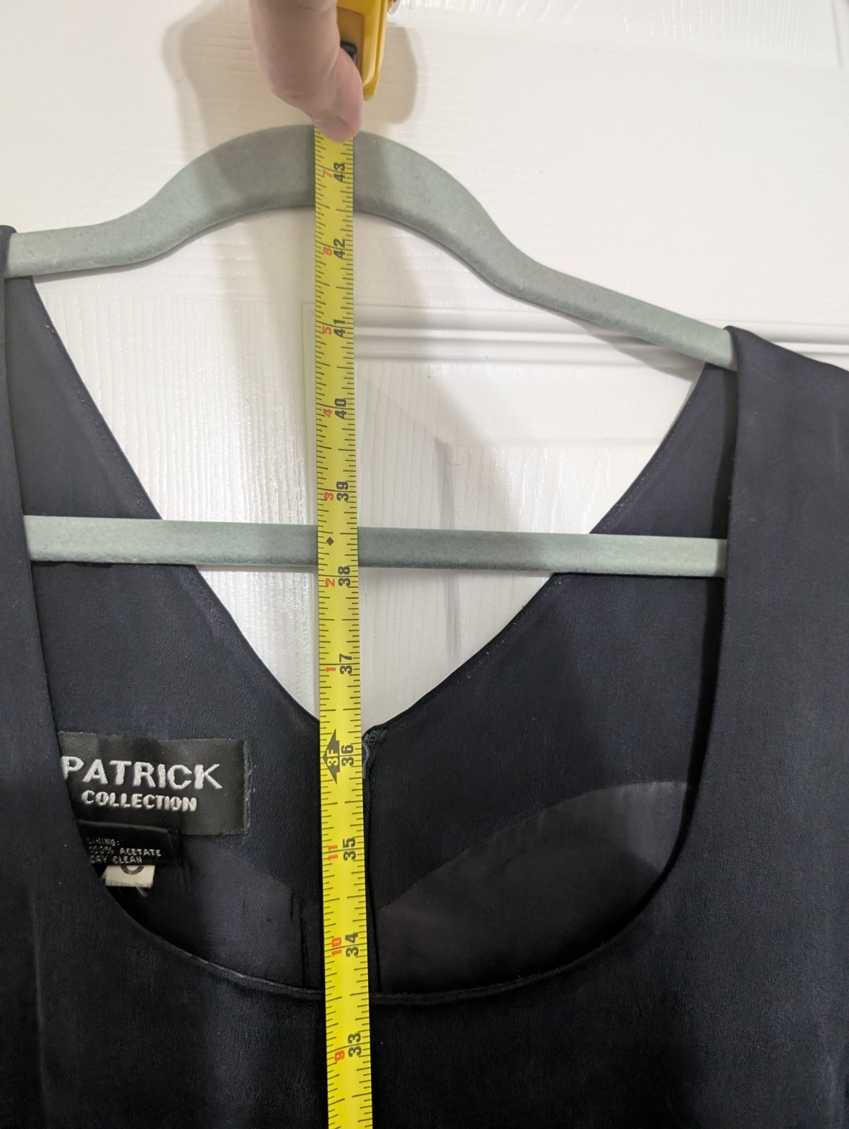 Patrick Collection Black Silk Sheath Dress And 4 Button Jacket Size 12 RN 84985
