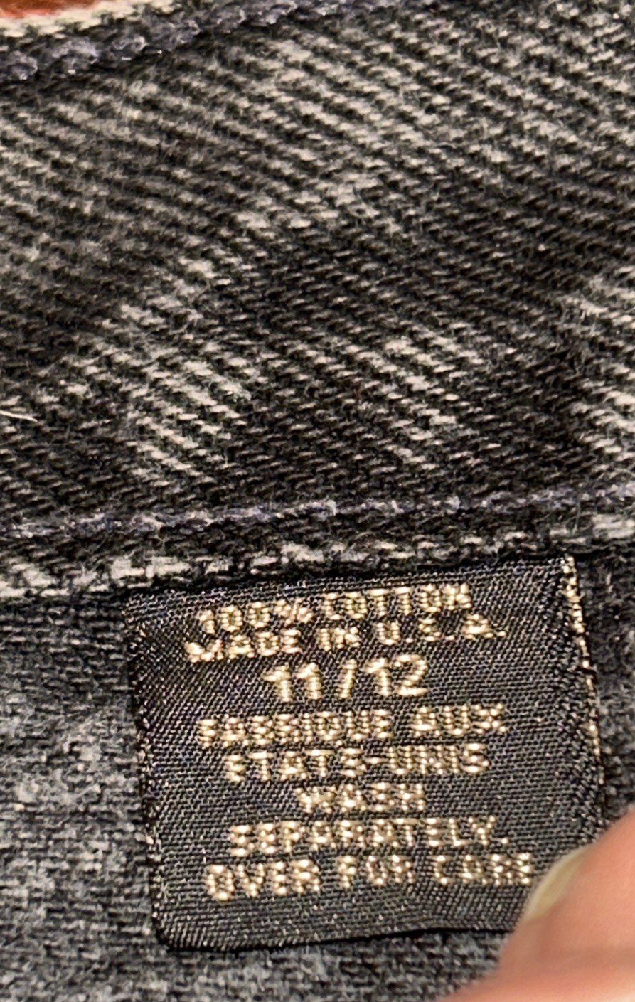 Vintage 80’s Original Barrel Express 100% Cotton Jeans Washed Black 30” Waist