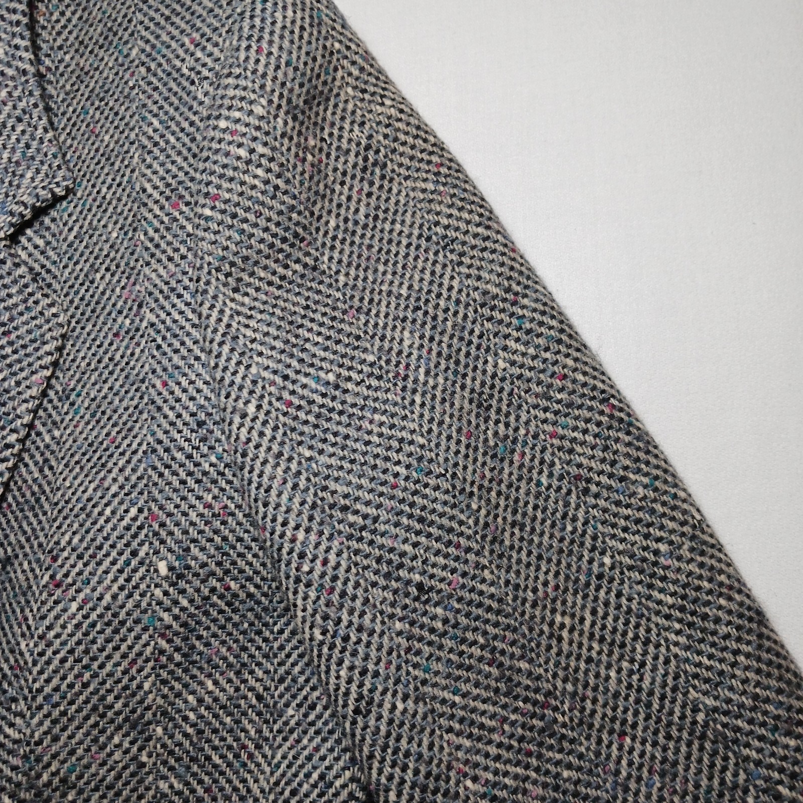 Vintage 1950s Pendleton Womens Virgin Wool Sport Coat Size 14 Gray Tweed USA