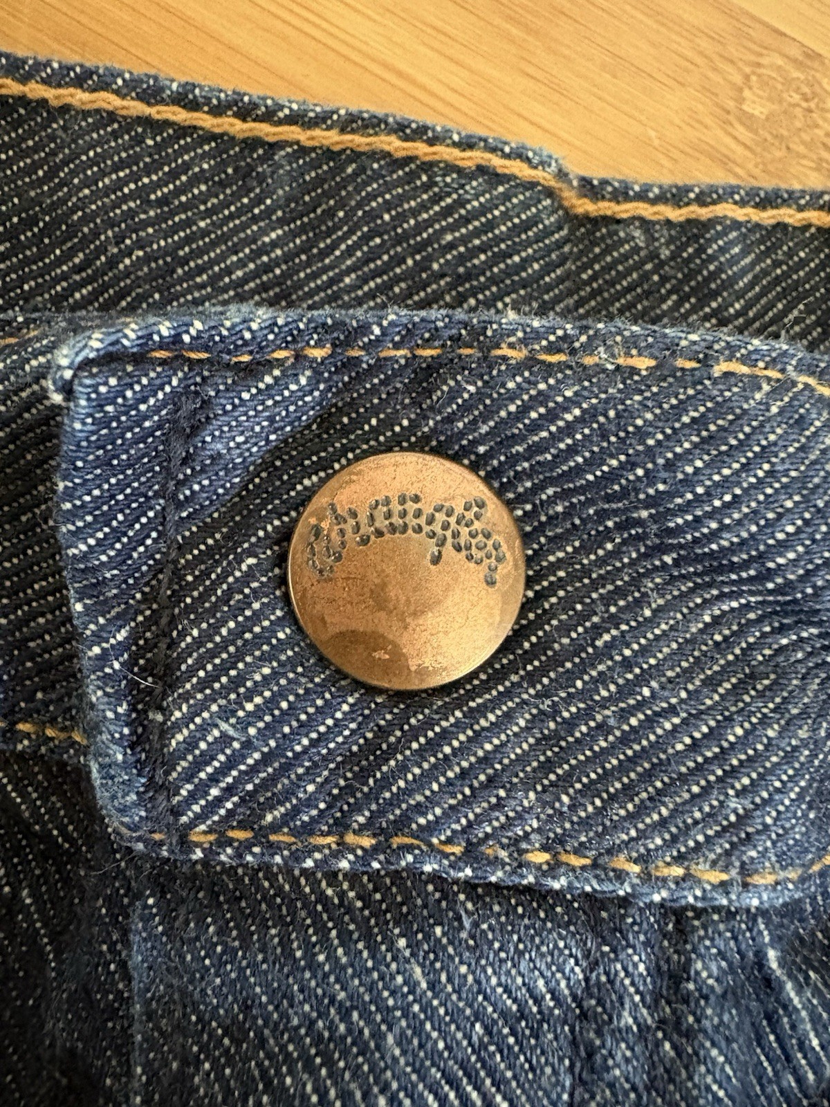 VTG 50s/60s Denim Wrangler Jeans Misses Size 18 Waist 30”