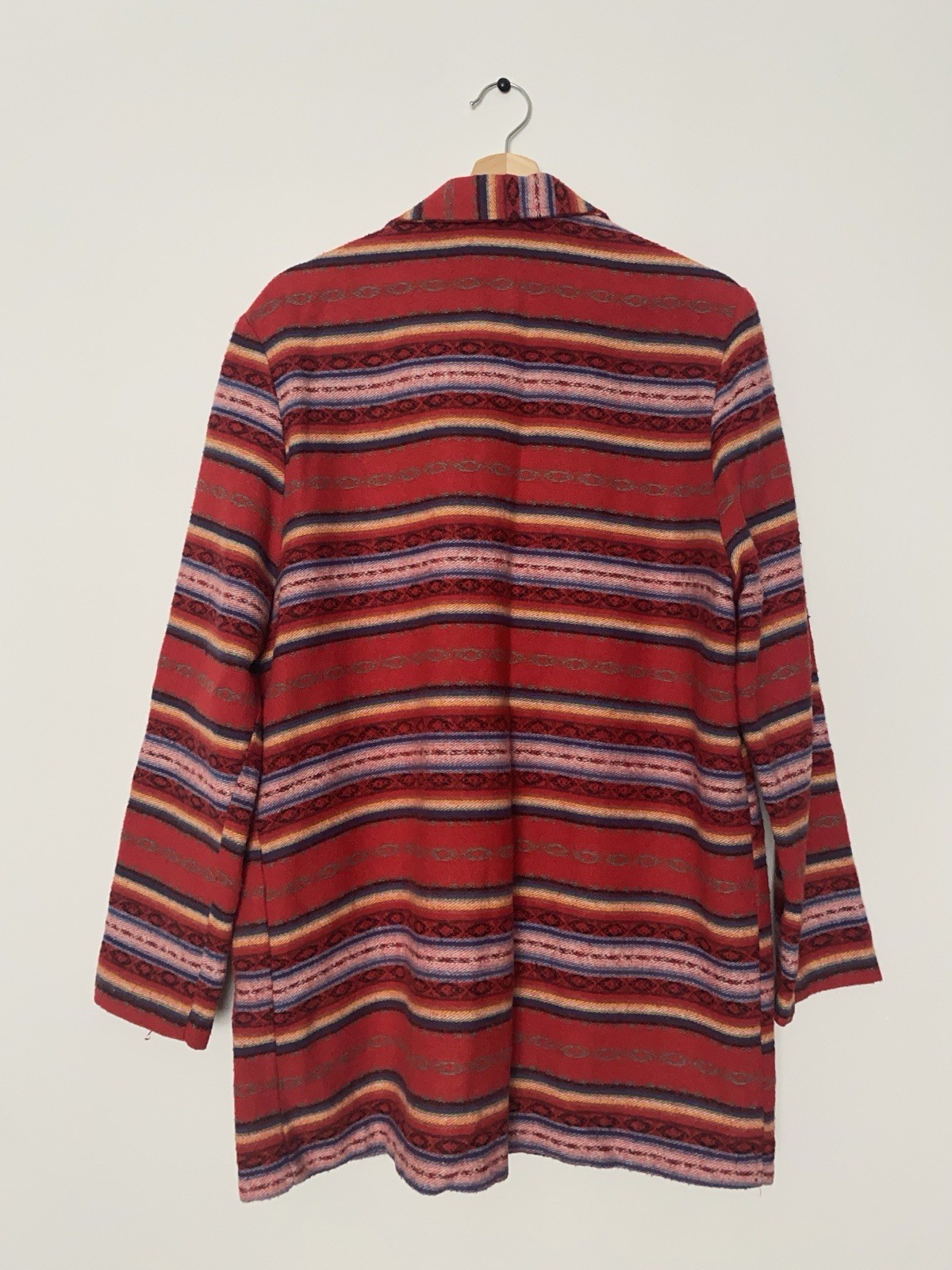 Vintage 90s Southwestern Ivy Wear Striped Blazer Sport Coat Size Medium