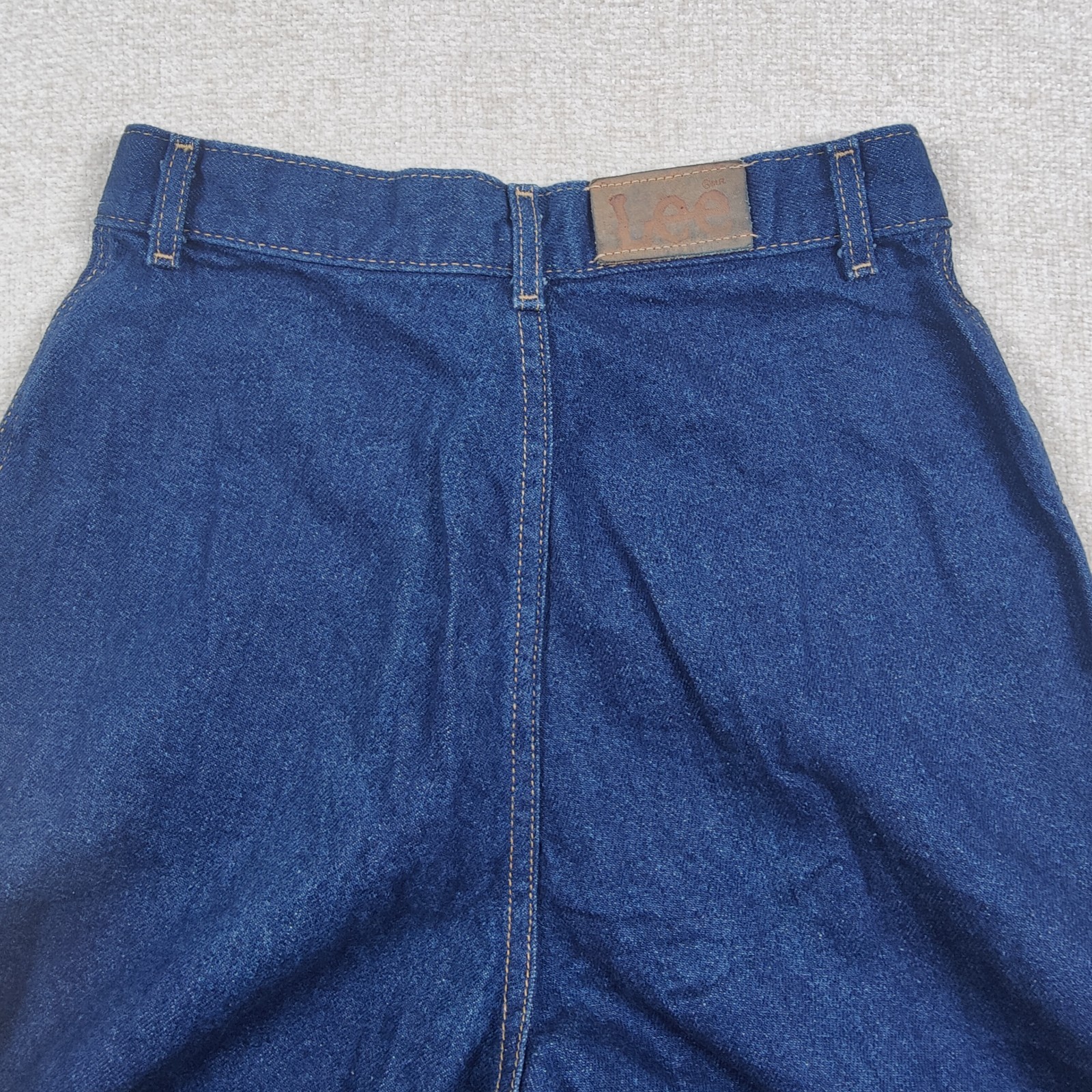 VTG 80s Lee Pleated Mom Jeans High Waist Taper Dark 10M 26×30 Union Made USA EUC