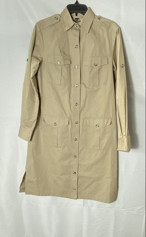 Vintage 80s Abercrombie & Fitch Safari Cloth Utility Jacket British HK Sz 10