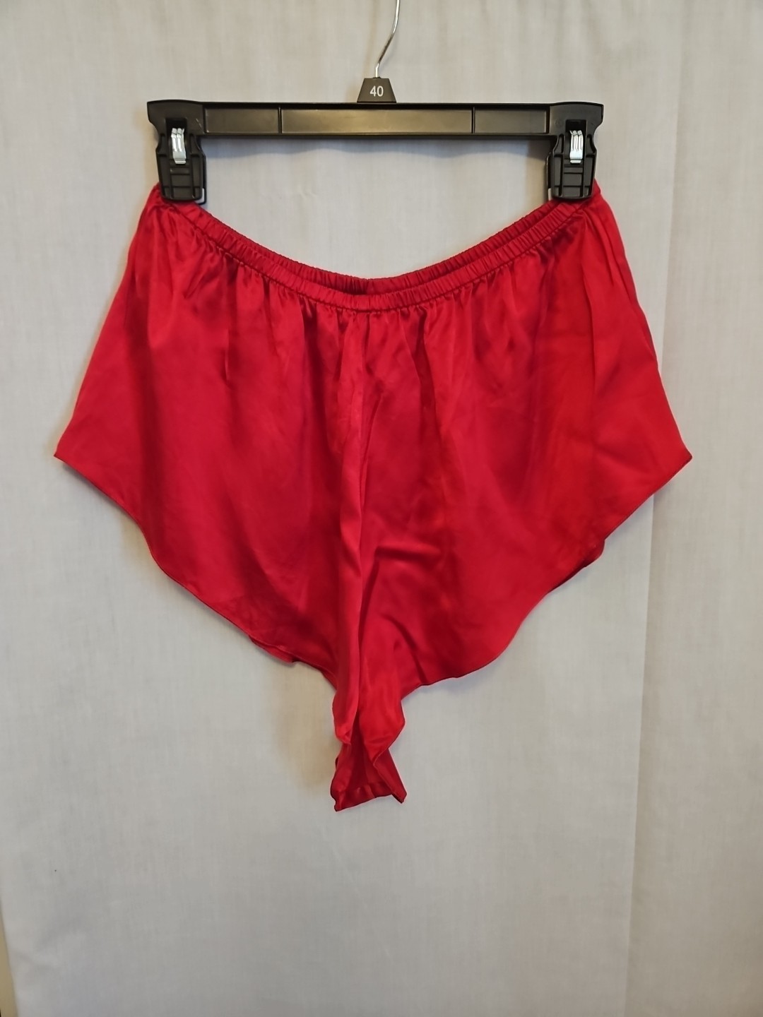 VTG Sears Roebuck Sleep Shorts 100% Silk Red Size Medium