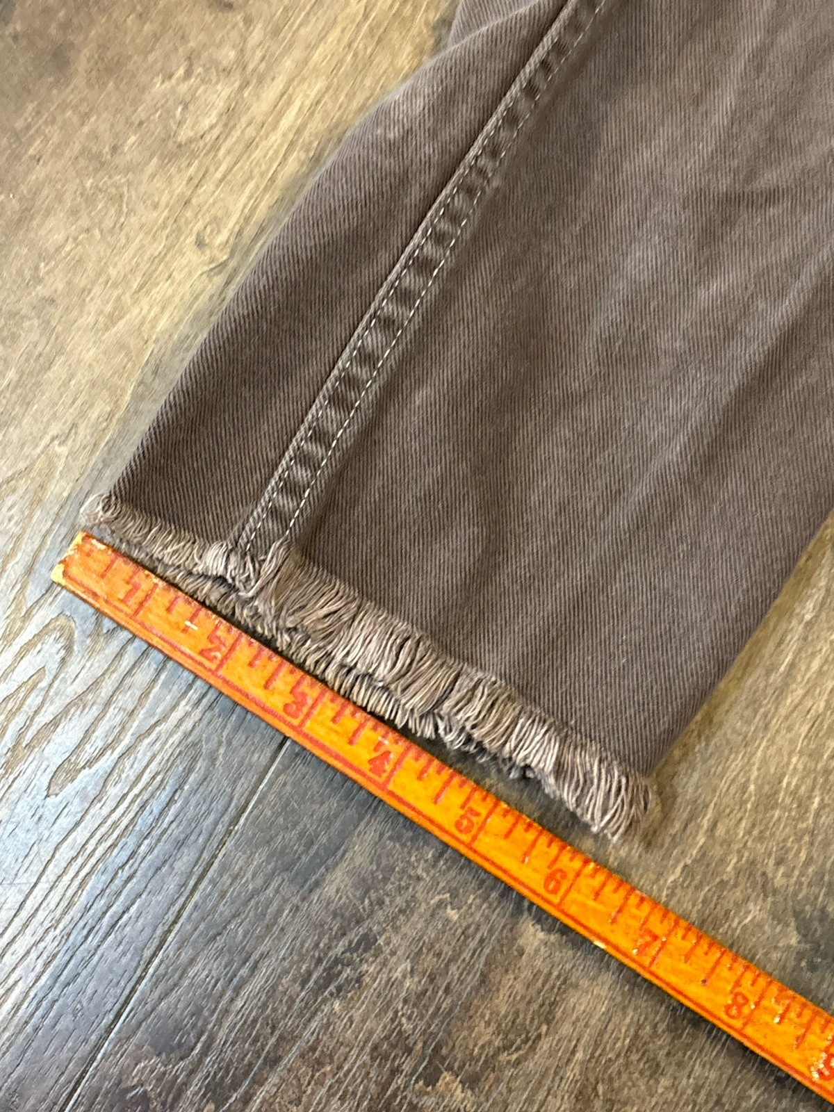 Vtg 50’s 60’s Misses Wrangler Sanforized Women’s Denim Jeans Brown 26×25 USA