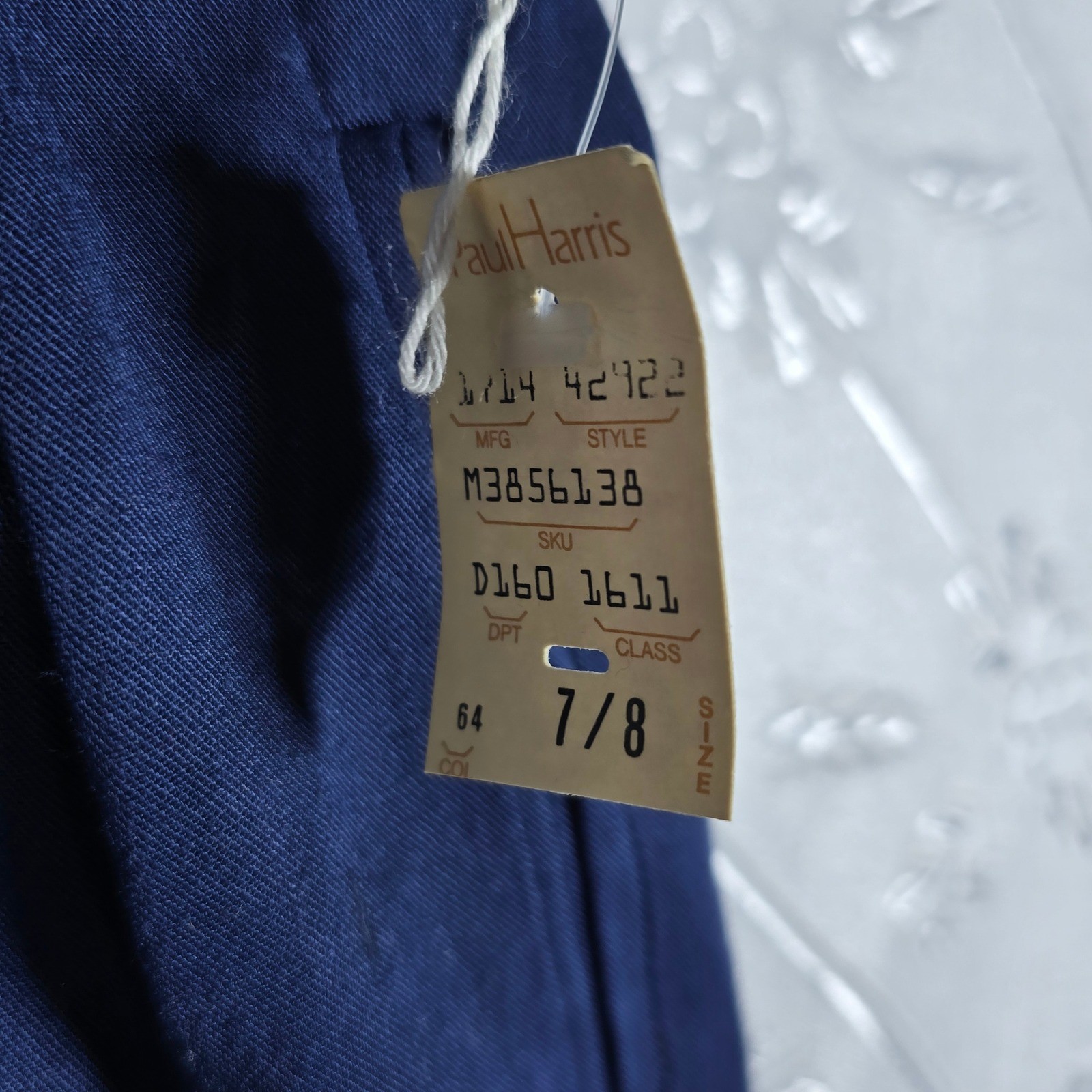 VTG Autograph American Clothing Pleated Trousers Navy Blue High Waisted 7/8 NWT