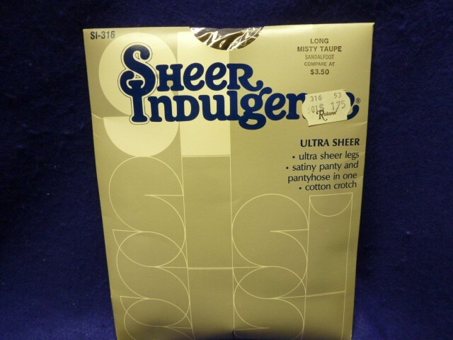 Vintage SI-361 Rolane Sheer Indulgence Panty Hose Sheer Leg Long Misty Taupe