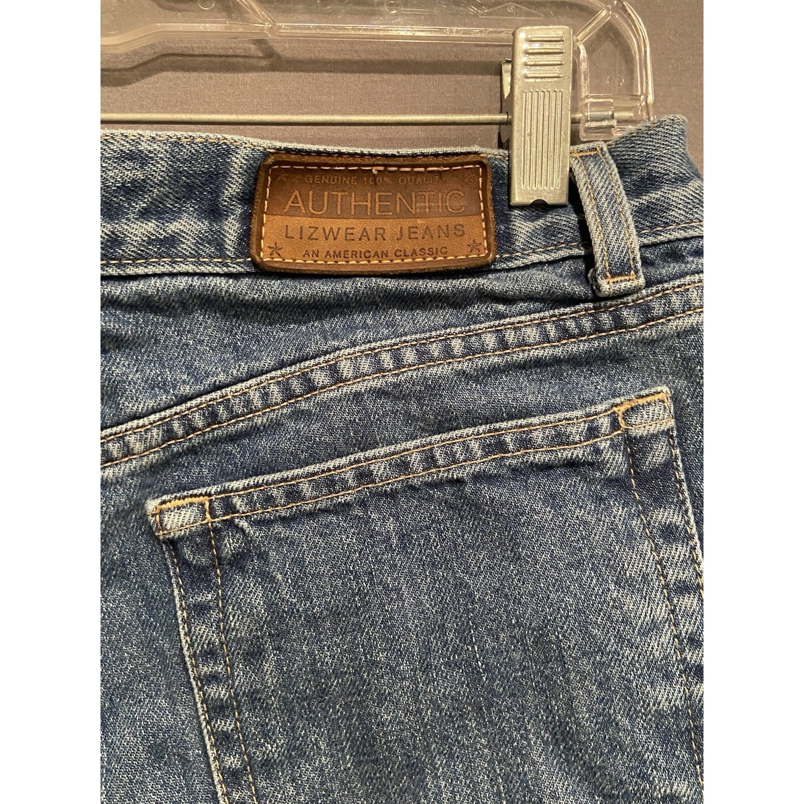 Liz Claiborne Lizwear Jeans Womens 8 Regular Blue Slim Fit High Rise Vintage