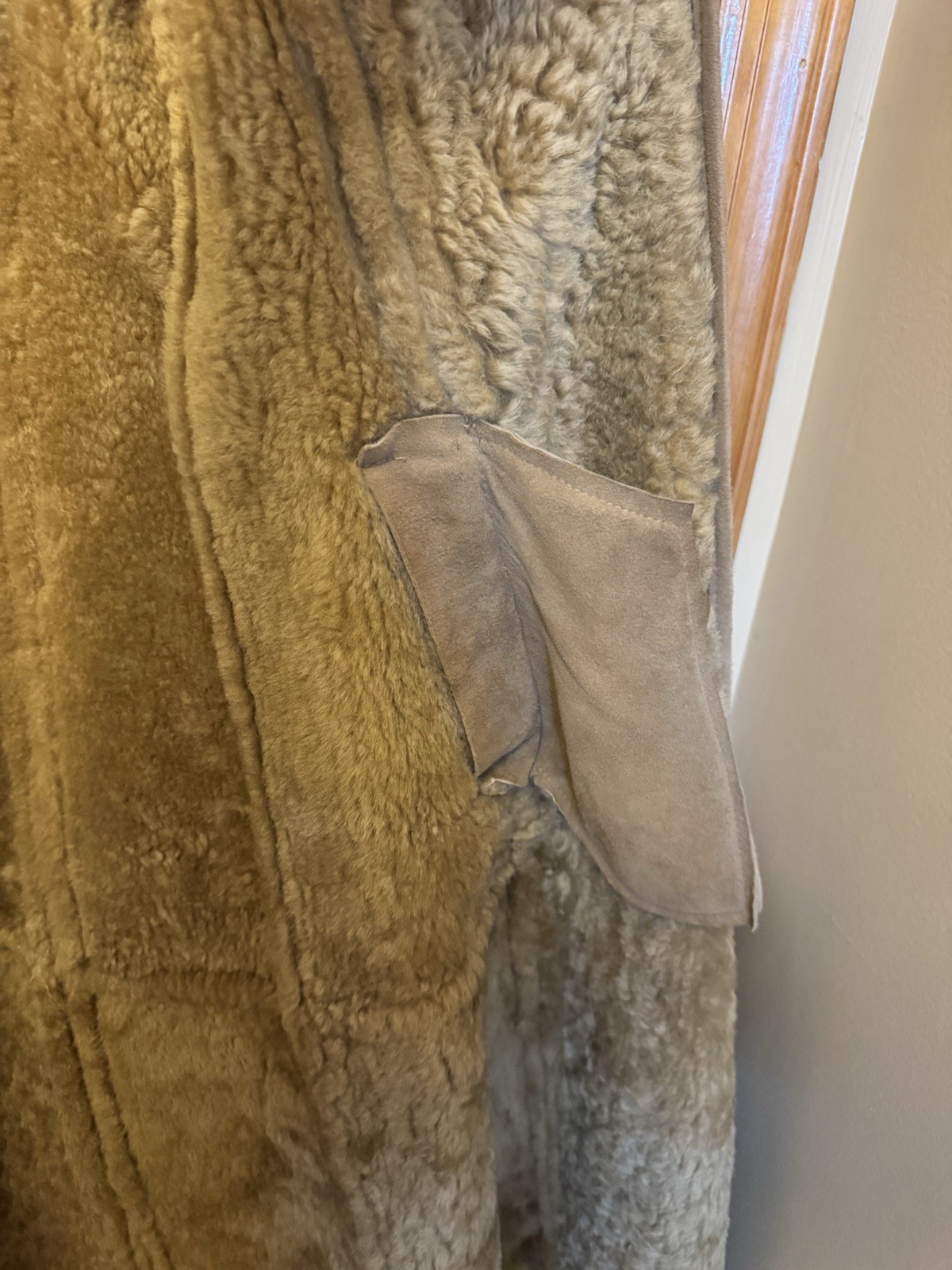 REAL VINTAGE Samband Of Iceland Shearling Lamb Penny Lane Full Length Coat