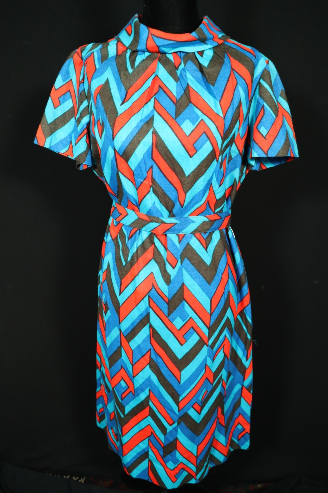 Rare Vintage Deadstock With Tag 1970’s “Patty Petite” Acetate Dress Size 8-10