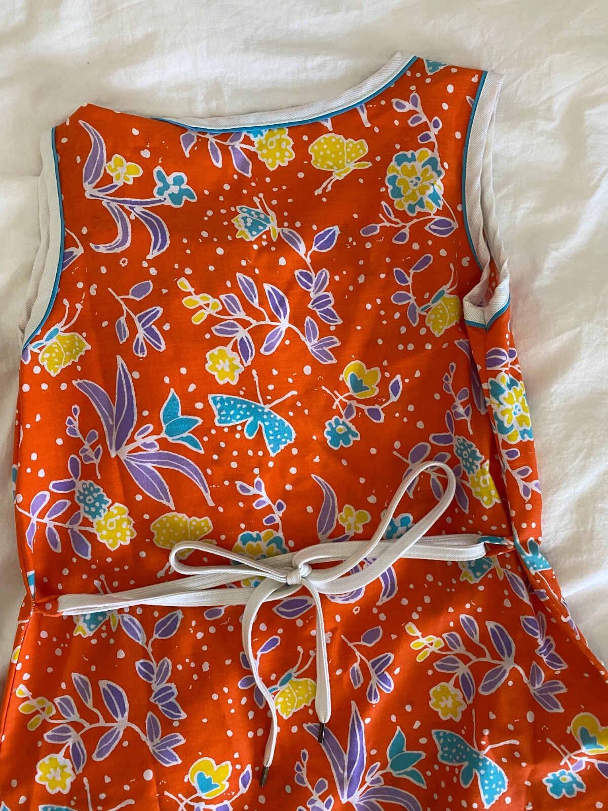 Komar Zip Front Floral One Pocket House Dress Small Excellent Condition 1970’s