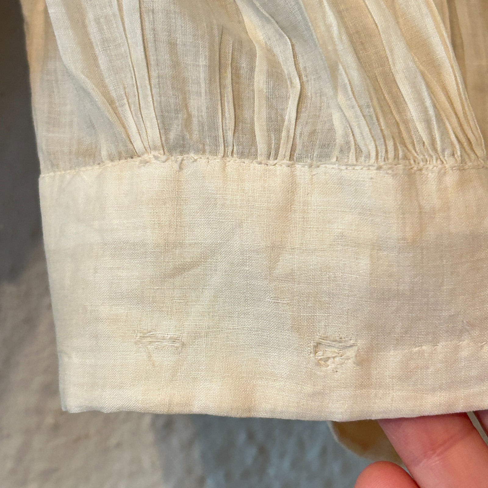 READ Antique 1800s Victorian Romantic Edwardian Blouse Lace Mutton Sleeve