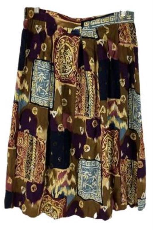 Vintage Norton McNaughton Petites Skirt Women’s Size 14 Rayon Good Condition