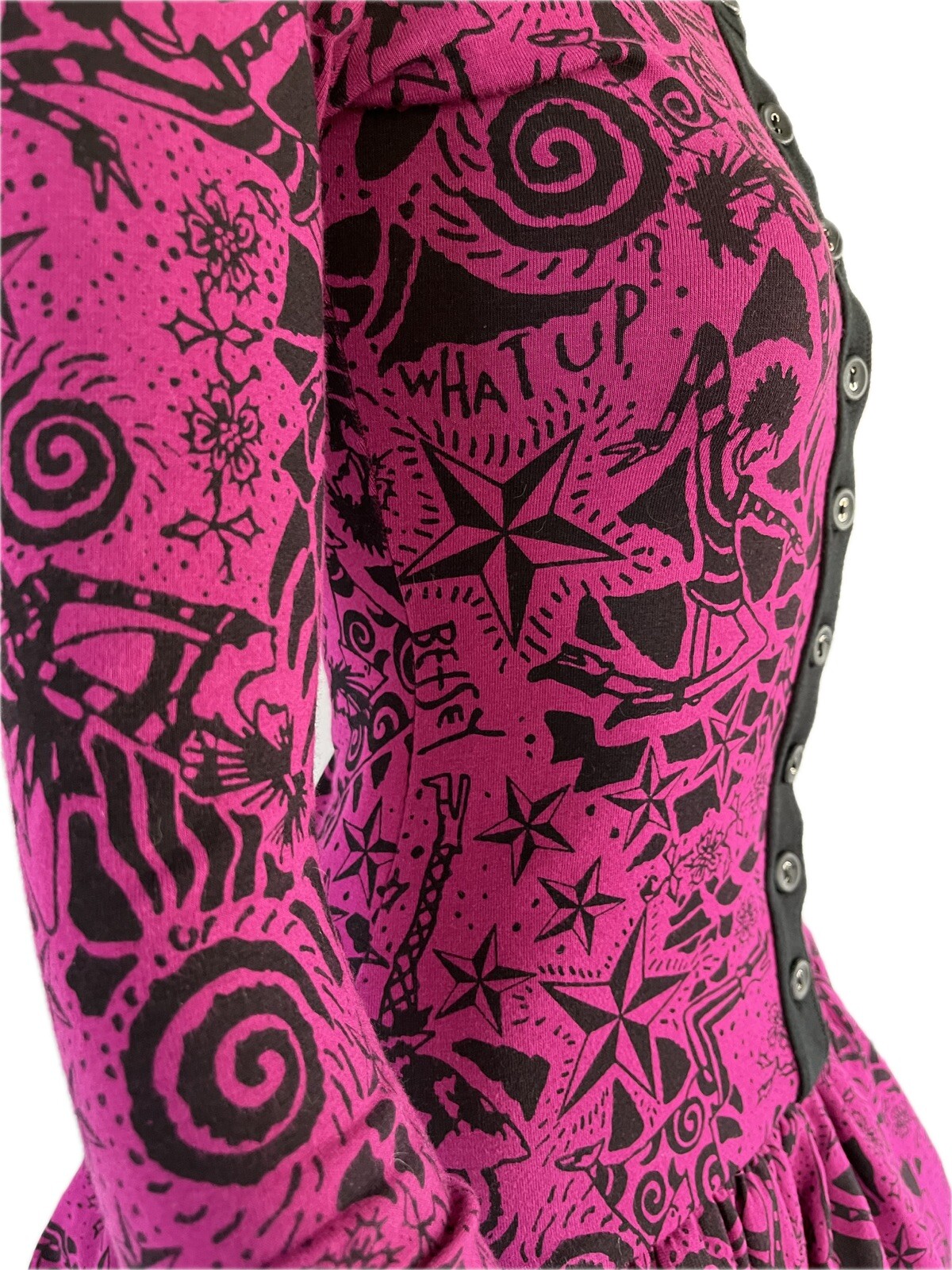 Betsey Johnson Vintage 2010 Runway Graffiti Bubble Dress