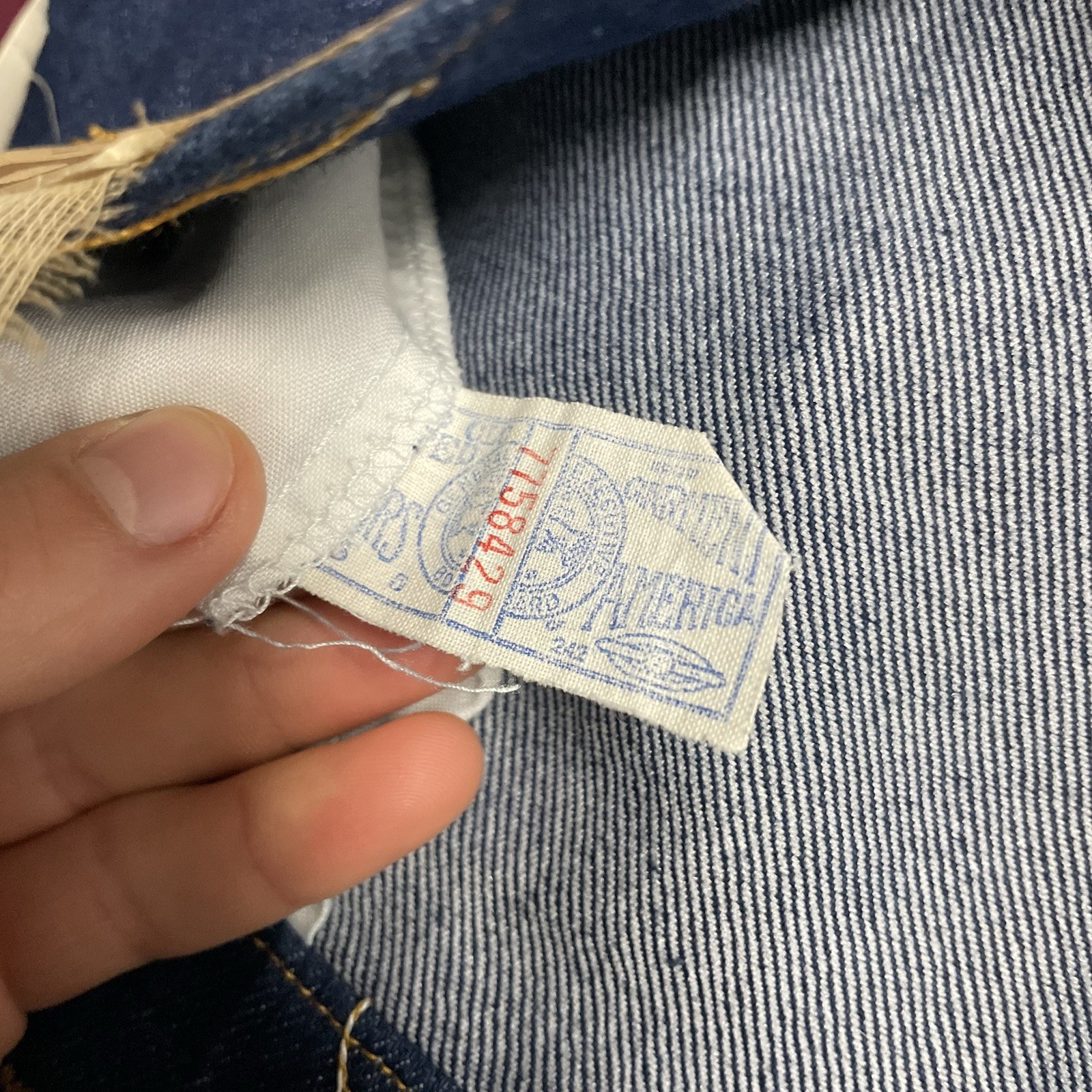Vintage NOS 70s Ms. Lee Rider Jeans Womens Relaxed Straight Leg 33×32 USA Made