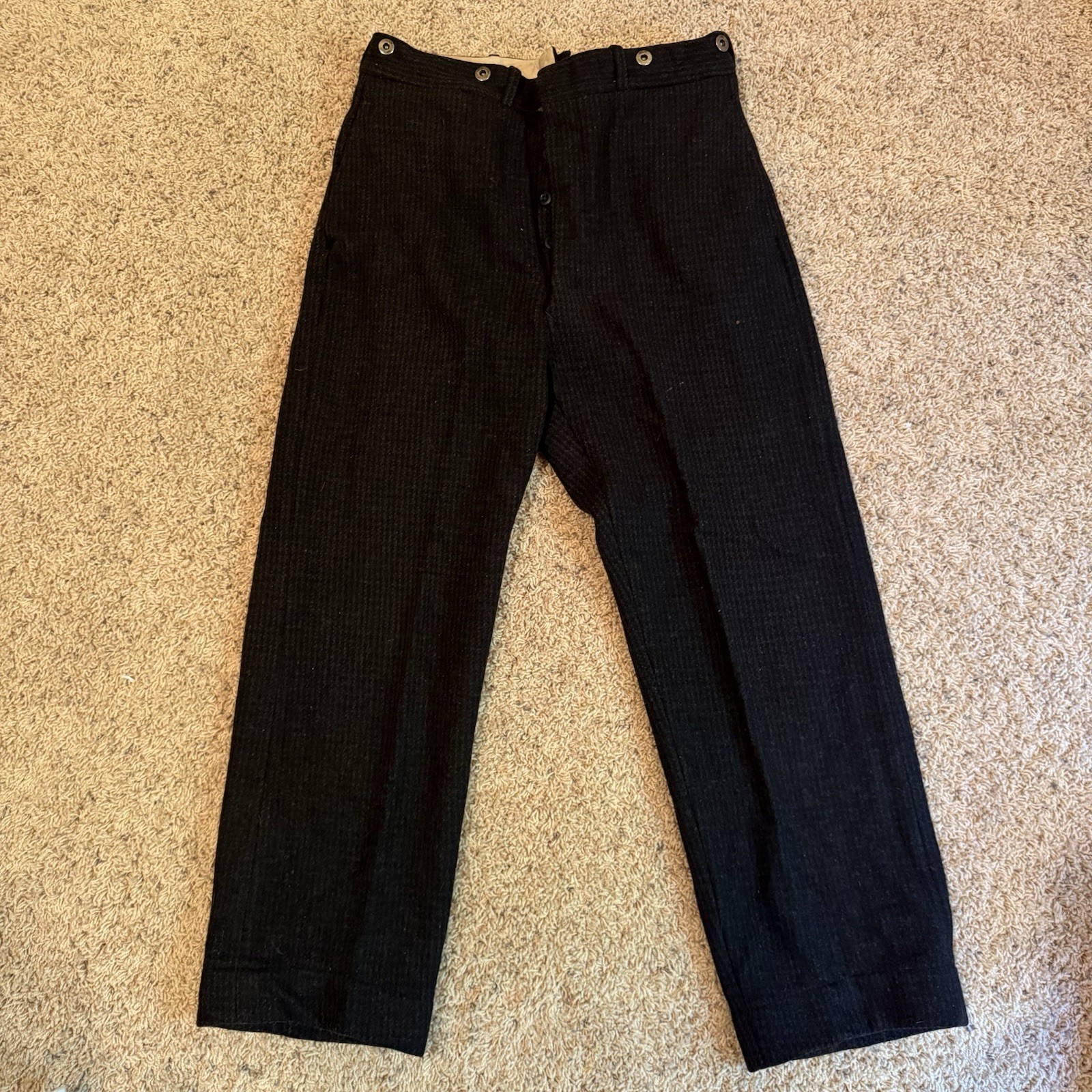 Vintage Women’s Heavy Wool Unlined Pants See Description for Measurements