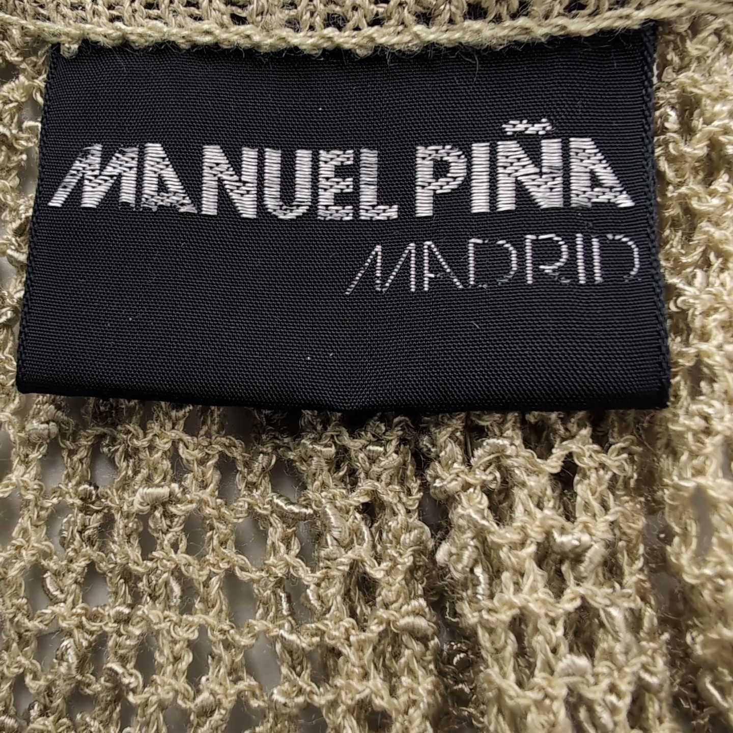 RARE Vintage Manuel Pina Knit Dress And Waffle Knit Coat Made in Madrid Size 44