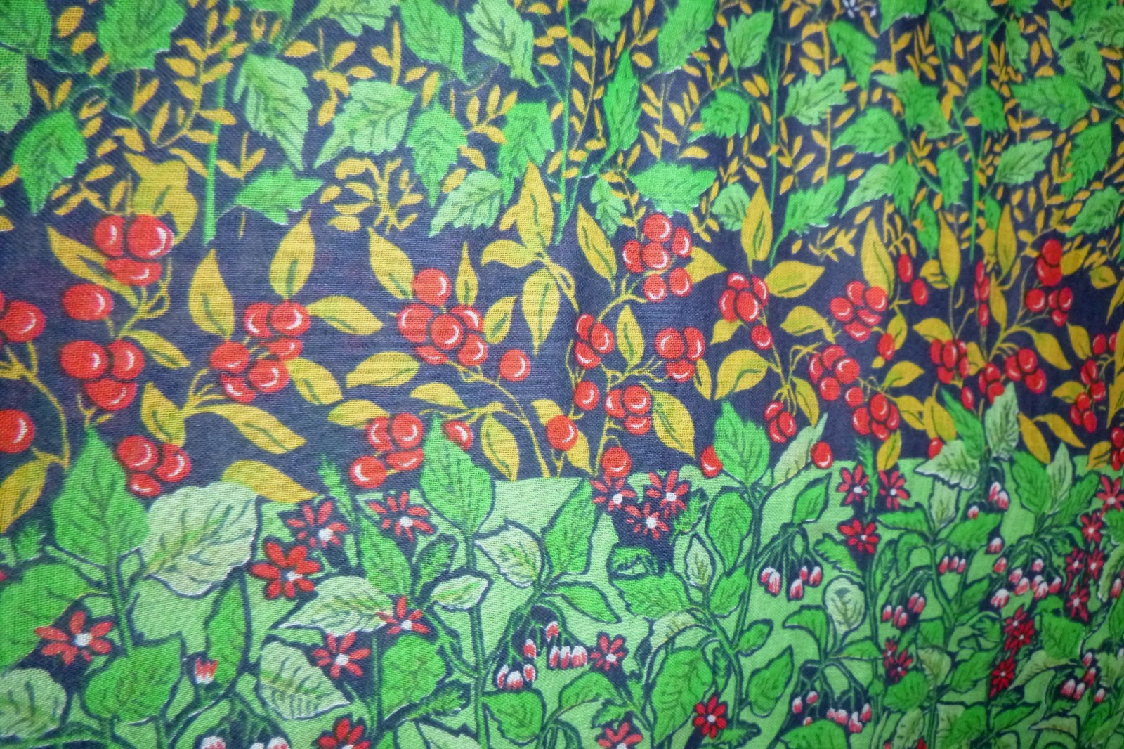 Vtg 60s 70s Miss Elliette Cotton Organdy Maxi Dress Botanical Floral Sz S/M