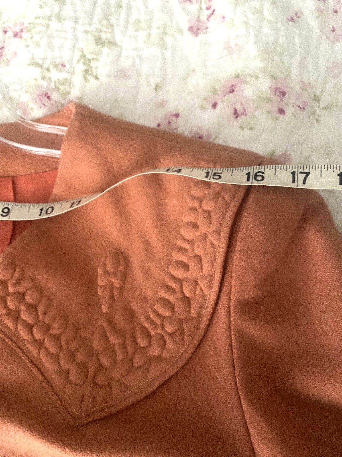 Vintage 1940’s Tufted Peach Fitted Jacket Bonny Juniors