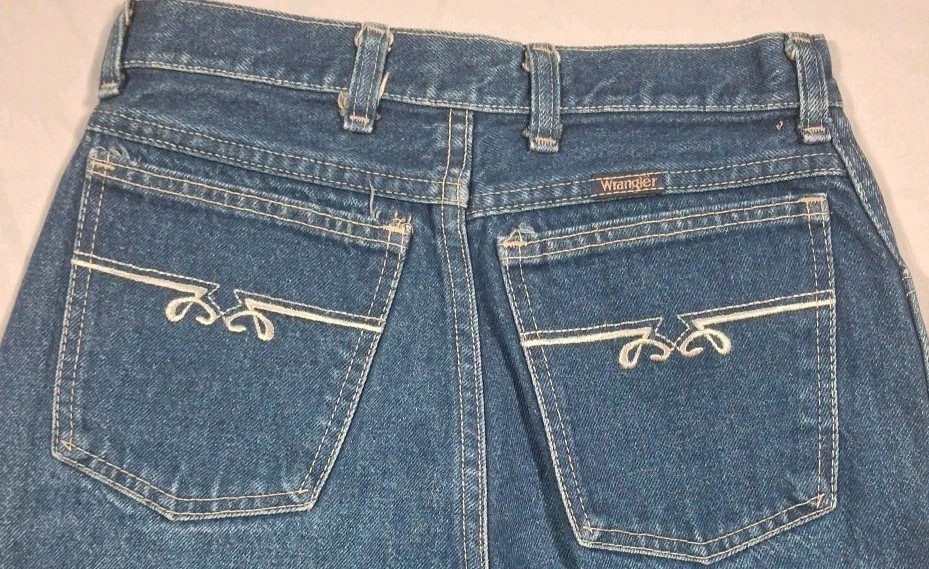 VTG 1970s Wrangler Misses Denim High Rise Waist Jeans Size 10 MR331KA 26 X 28