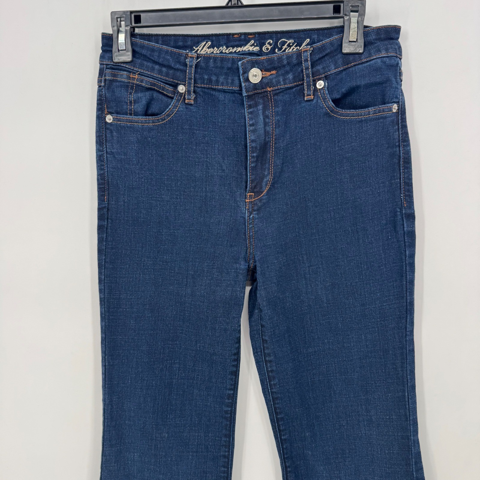 Abercrombie & Fitch Vintage Women Jeans Size 4 Regular Dark Wash Flare Leg Denim