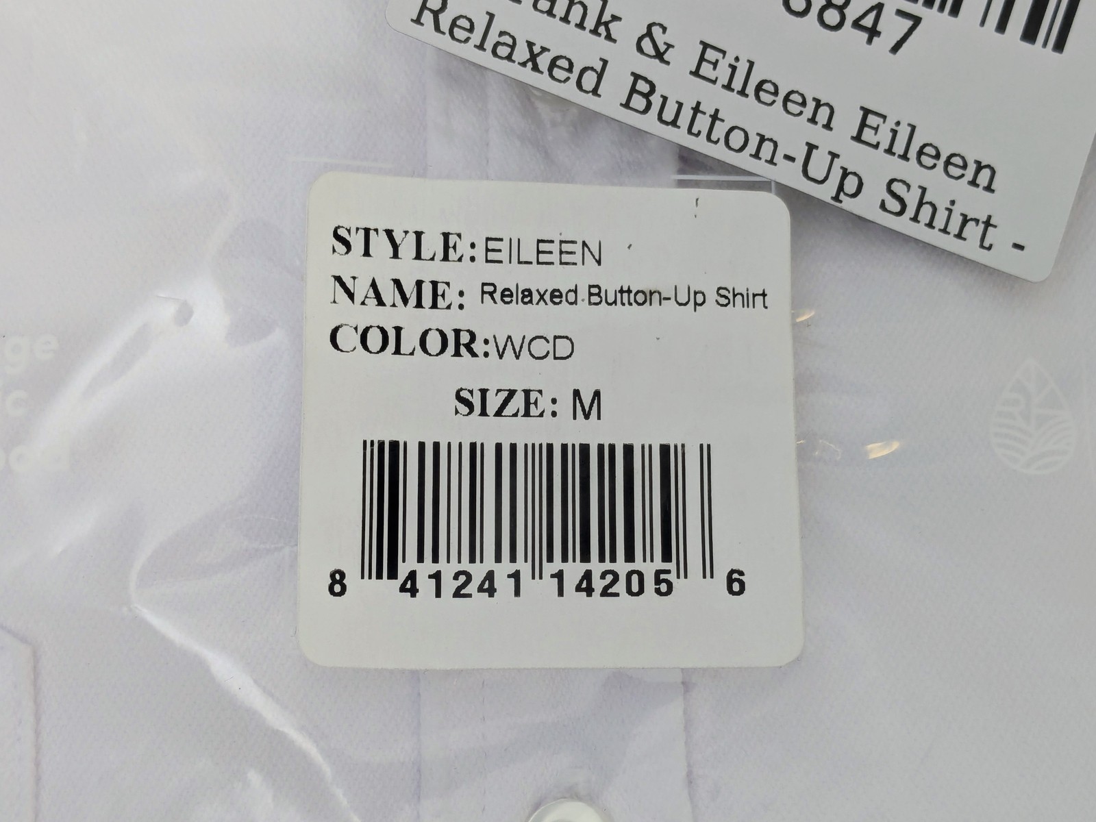 Frank & Eileen Eileen Relaxed Button Up Shirt Famous Denim in White, Size Medium