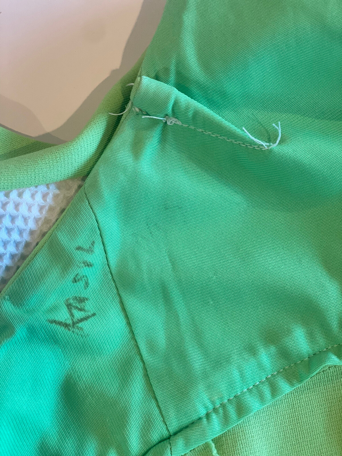 Vintage 60’s 70’s Lime Green Retro Halter Lapel A-line Mini Disco Sport SunDress