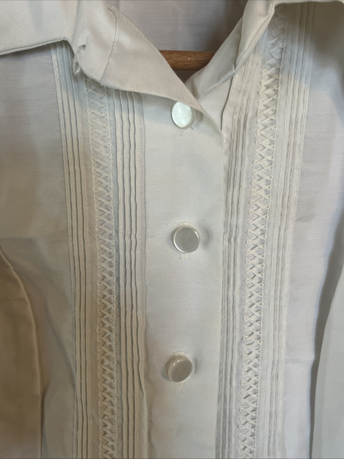 Vintage White Swan Nurse Uniform Long Sleeve Ruffle Front Mid Century Size 16?