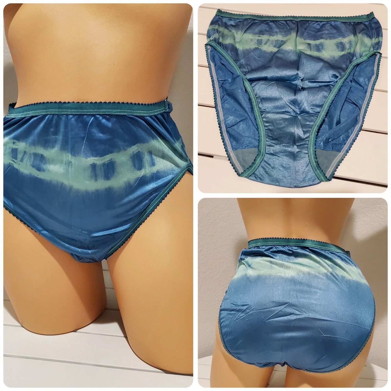 Shadowline 17842 Women’s Hi Cut Panty Nylon Brief Full Coverage Rare Colors