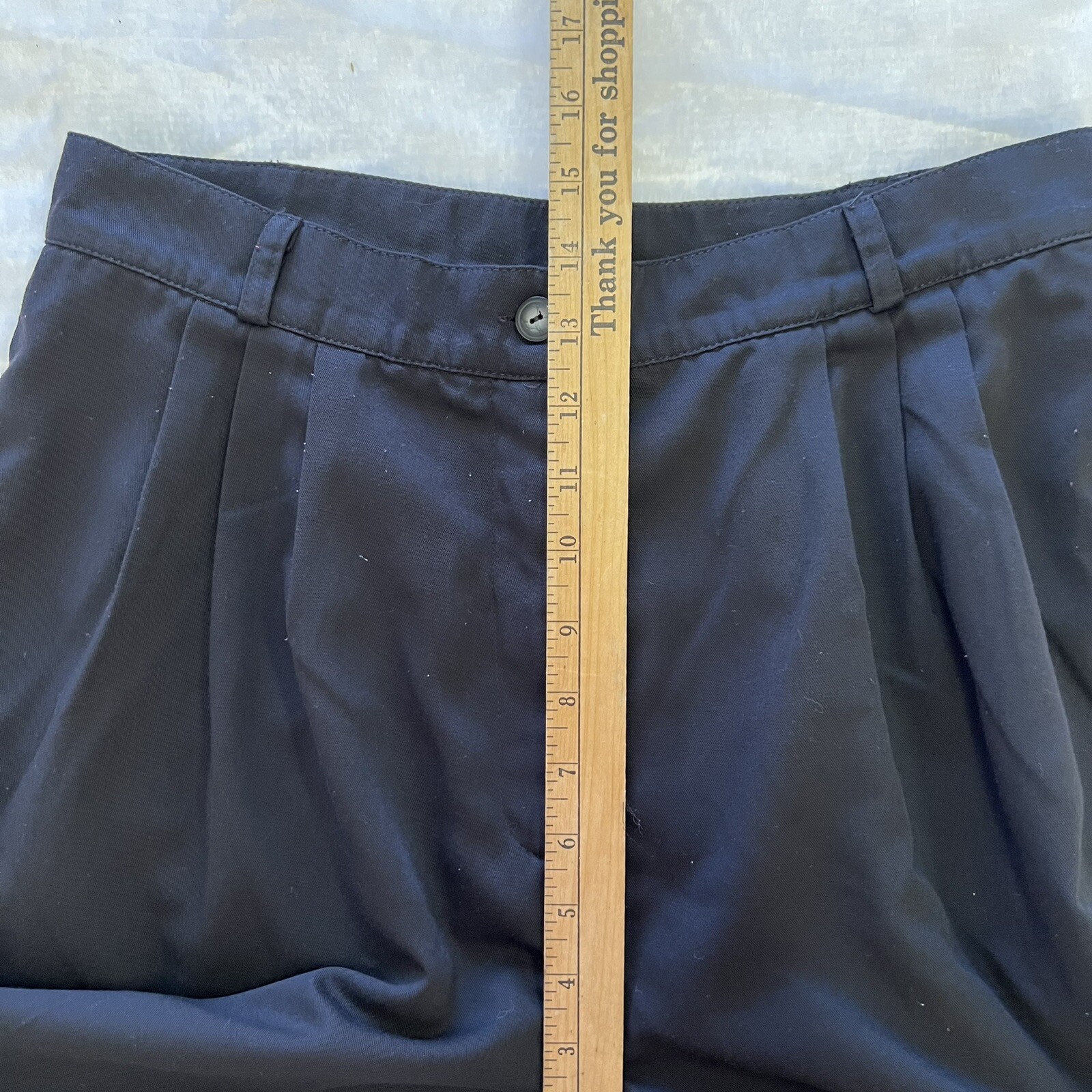 Vintage 80s Sharon Young Rayon Poly Black Pleated Lined Taper Pants Sz 14 EVC