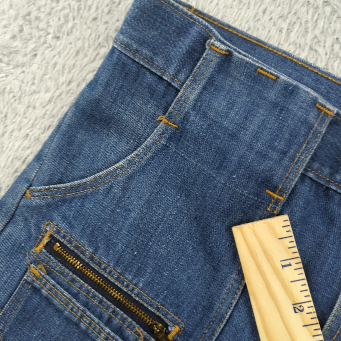 Vintage Jeans Womens Measures 31×29 Cargo Bush Flare Utility Juniors Teens Rare