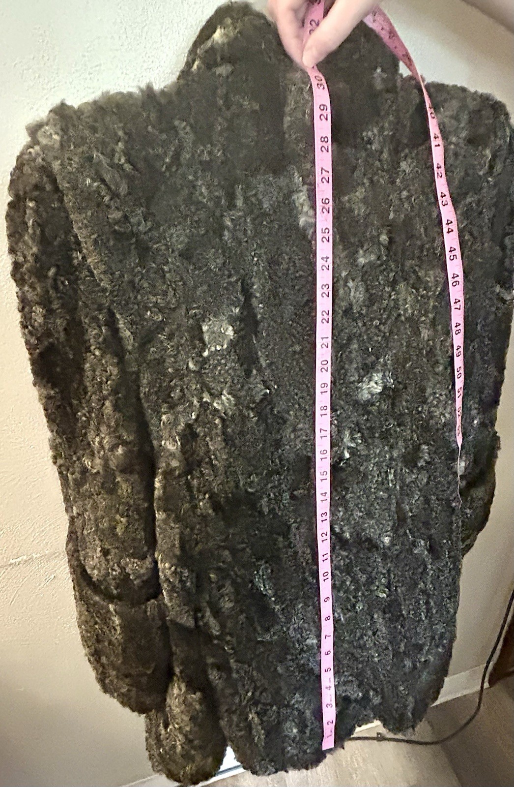 Small LADYS 1940s/1950s Persian Lambs Wool Curly Fur Coat Black – Albrecht