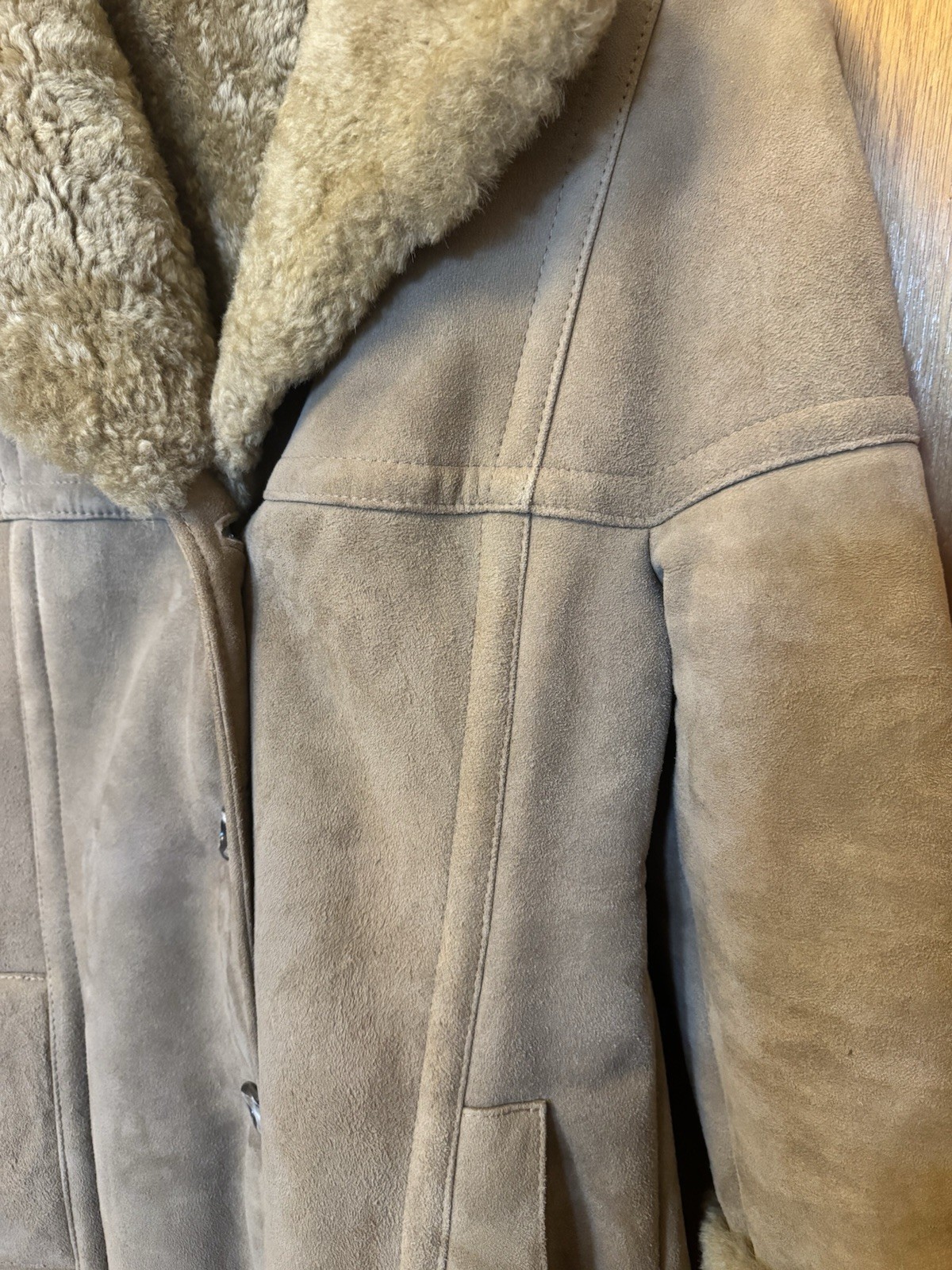 REAL VINTAGE Samband Of Iceland Shearling Lamb Penny Lane Full Length Coat