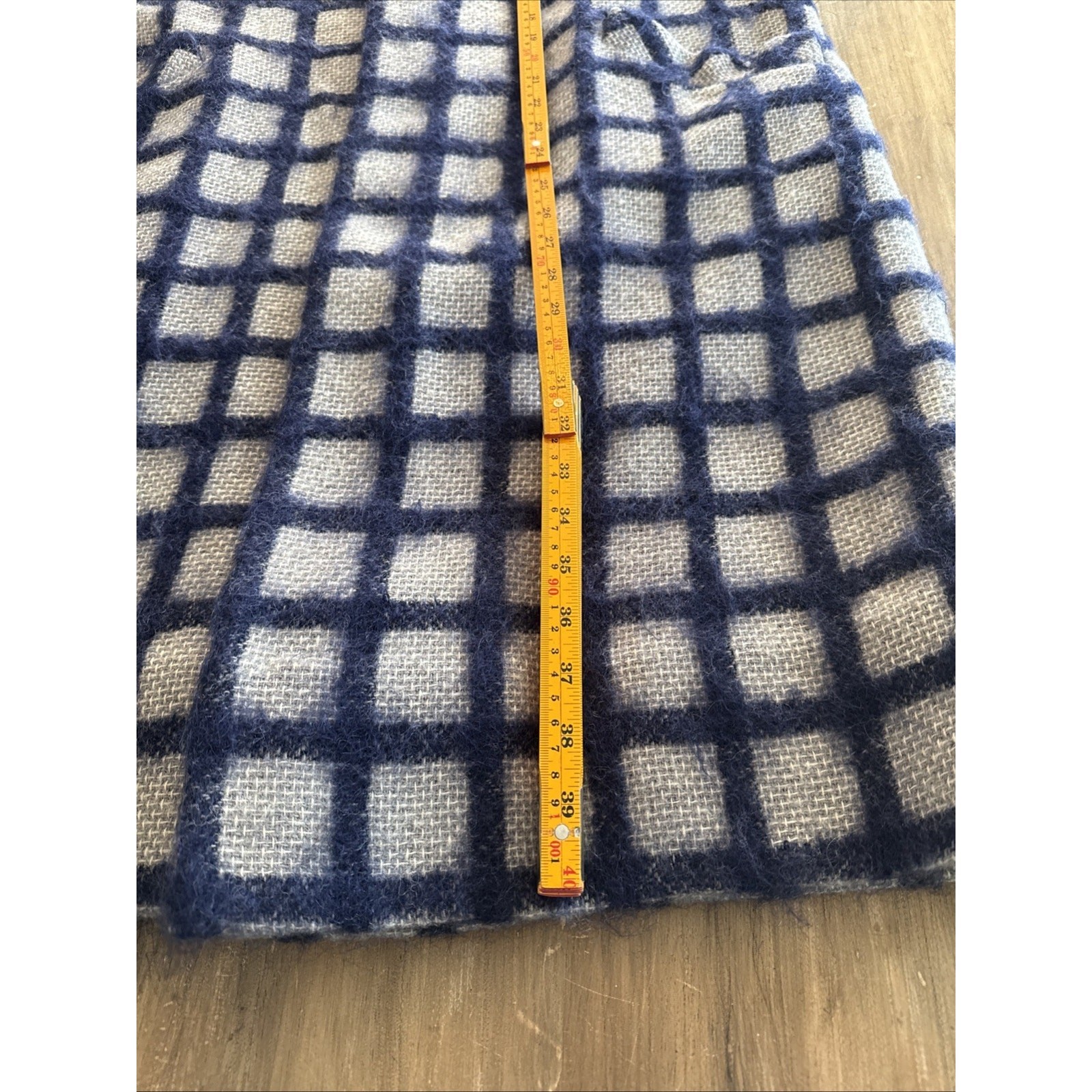Vintage 50s/60s Raelson Coat M/L Women Blue Gray Imported Fabric Wool Blend