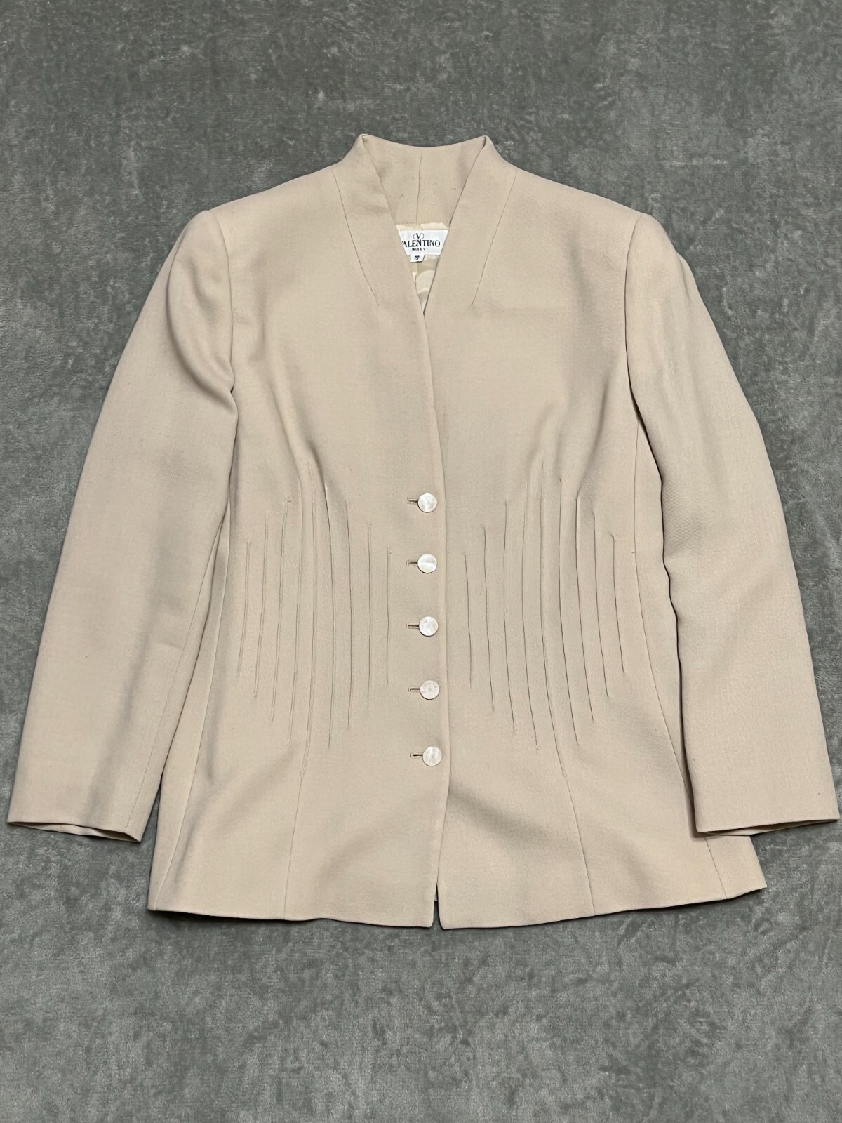Vintage Women’s Valentino Miss V Blazer Lana Wool Made in Italy sz 48